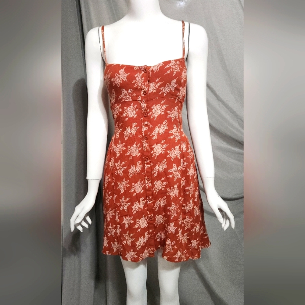 Volcom Orange Dress Size Small